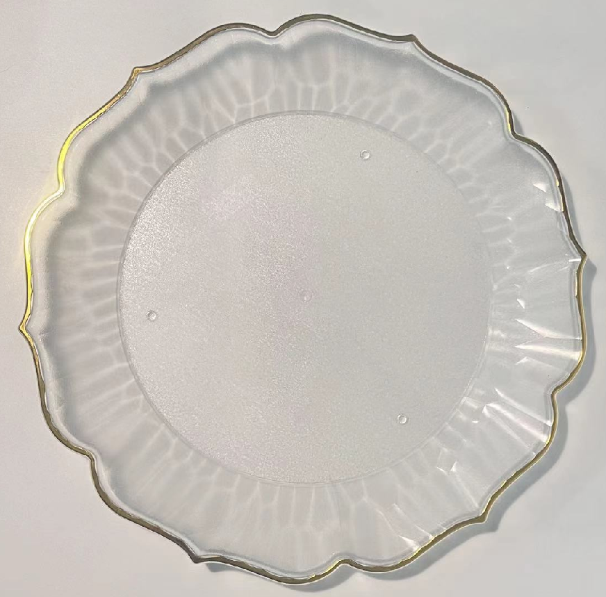 Food Grade Reusable Plastic Dinner Plate Unbreakable Tableware ALM-S100155