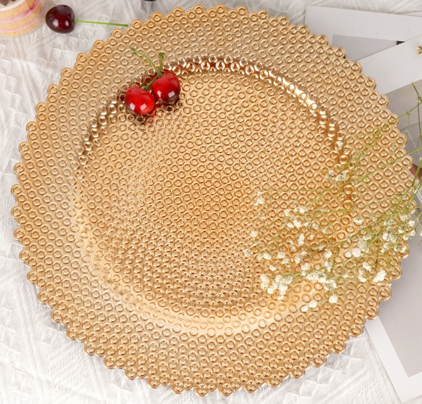 Food Grade Reusable Plastic Dinner Plate Unbreakable Tableware ALM-S100129