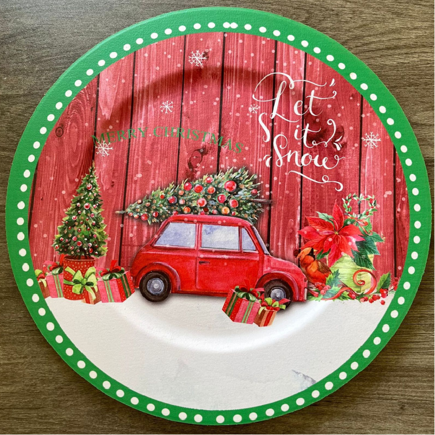 Food Grade Reusable Plastic Dinner Plate Unbreakable Tableware ALM-S100161