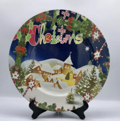 Food Grade Reusable Plastic Dinner Plate Unbreakable Tableware ALM-S100165