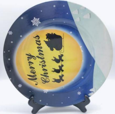 Food Grade Reusable Plastic Dinner Plate Unbreakable Tableware ALM-S100165