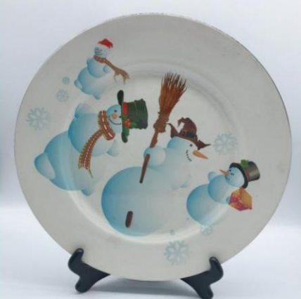 Food Grade Reusable Plastic Dinner Plate Unbreakable Tableware ALM-S100165