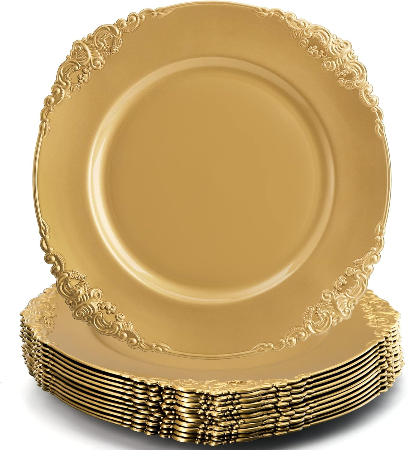 Food Grade Reusable Plastic Dinner Plate Unbreakable Tableware ALM-S100139
