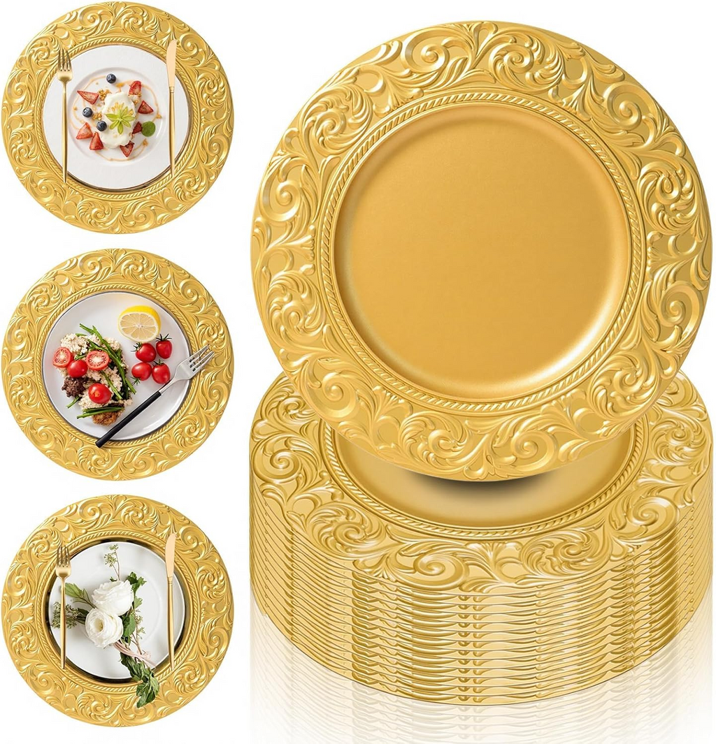 Food Grade Reusable Plastic Dinner Plate Unbreakable Tableware ALM-S100140