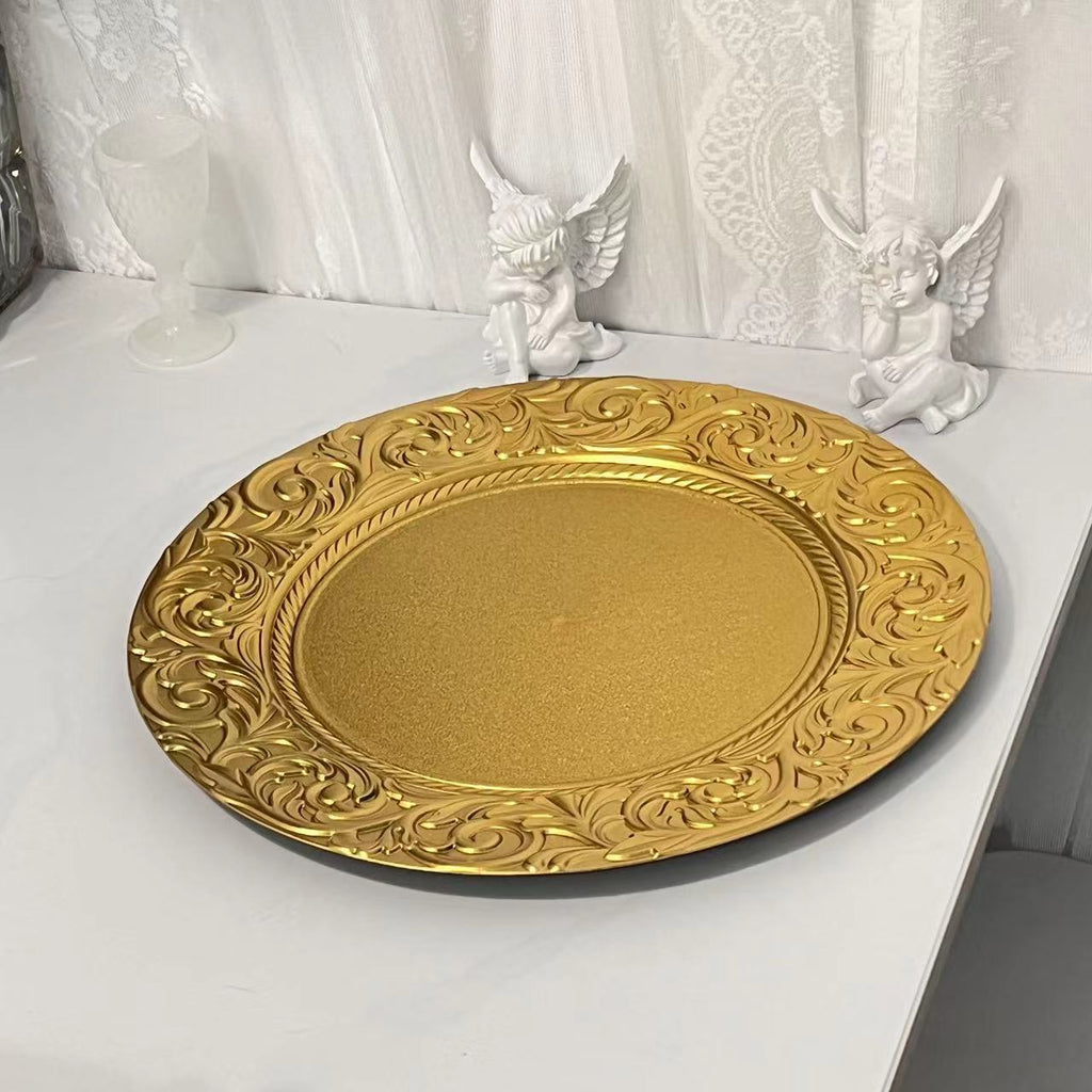 Food Grade Reusable Plastic Dinner Plate Unbreakable Tableware ALM-S100146