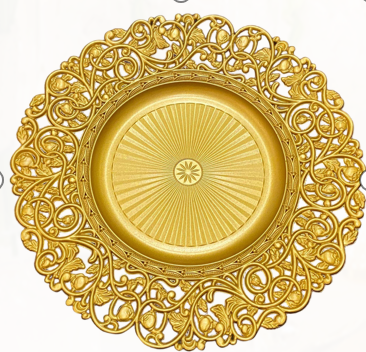 Food Grade Reusable Plastic Dinner Plate Unbreakable Tableware ALM-S100142