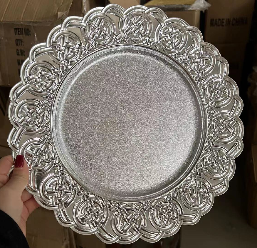 ALM-S100144Food Grade Reusable Plastic Dinner Plate Unbreakable Tableware