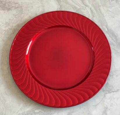 Food Grade Reusable Plastic Dinner Plate Unbreakable Tableware ALM-S100177
