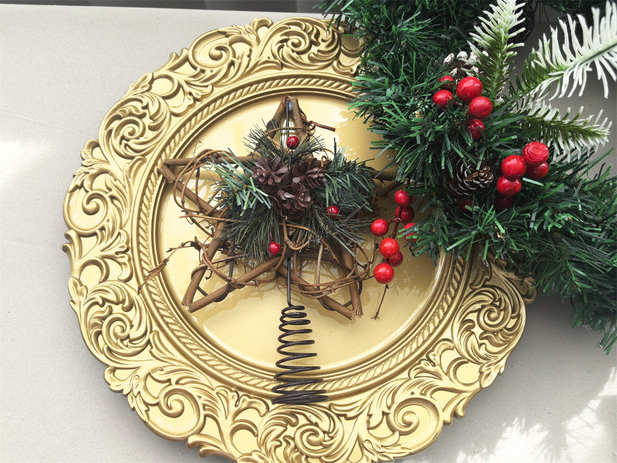 Food Grade Reusable Plastic Dinner Plate Unbreakable Tableware ALM-S100143