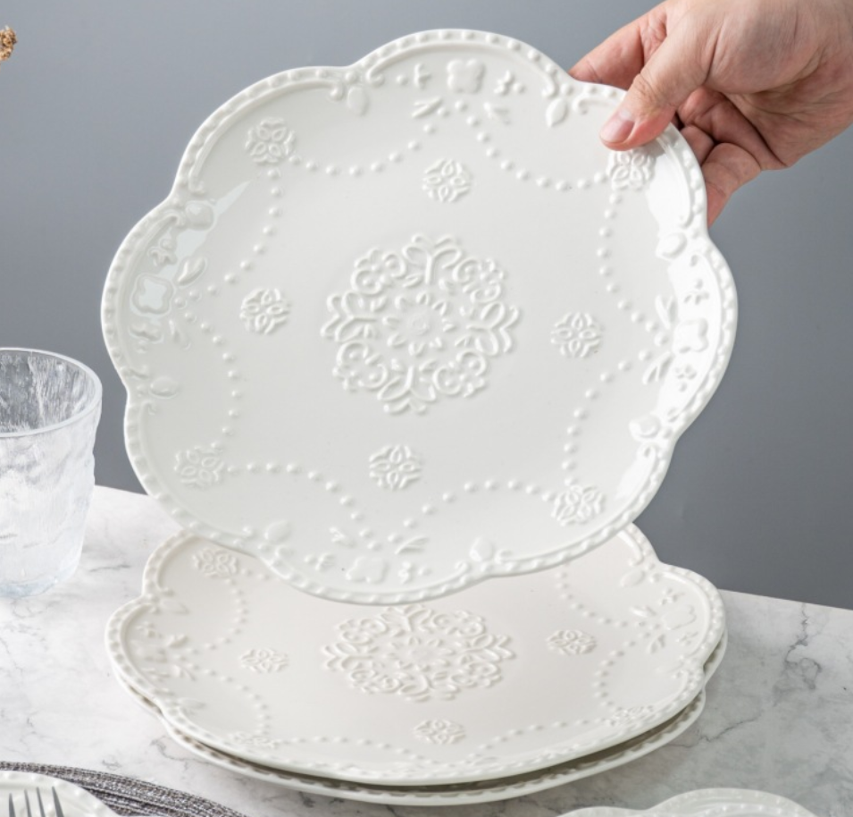 Premium Ceramic Dinner Plates Hotel Restaurant Tableware Wholesale ALM-S100190