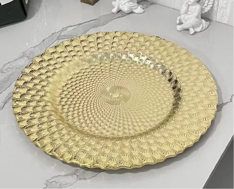 Food Grade Reusable Plastic Dinner Plate Unbreakable Tableware ALM-S100148