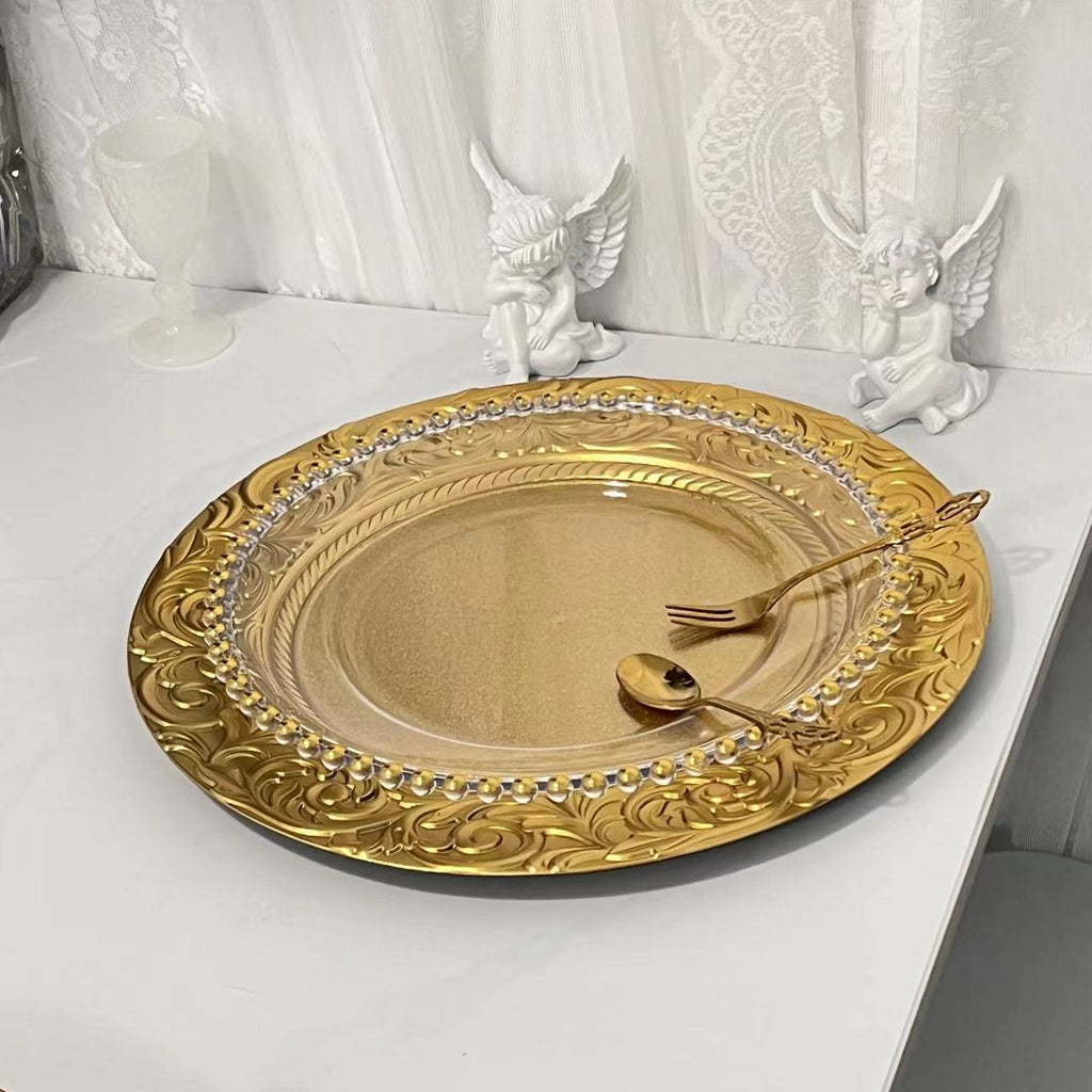 Food Grade Reusable Plastic Dinner Plate Unbreakable Tableware ALM-S100146