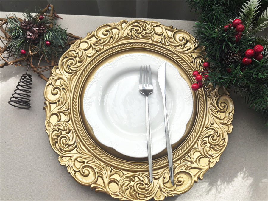 Food Grade Reusable Plastic Dinner Plate Unbreakable Tableware ALM-S100143