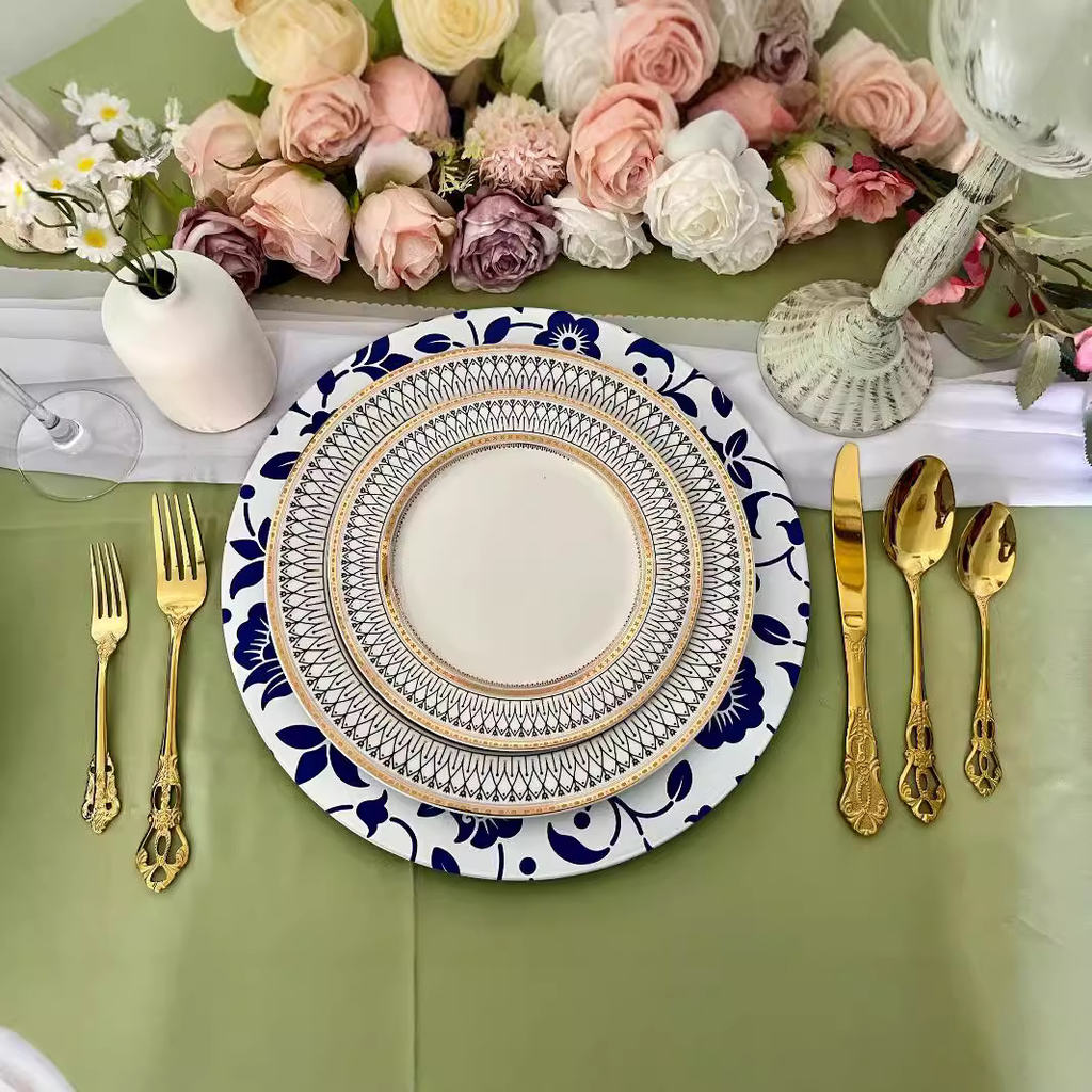 Food Grade Reusable Plastic Dinner Plate Unbreakable Tableware ALM-S100174