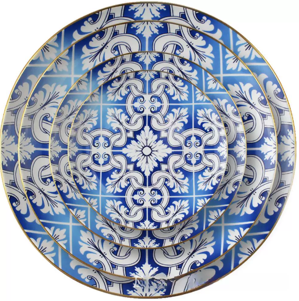 Premium Ceramic Dinner Plates Hotel Restaurant Tableware Wholesale ALM-S100186