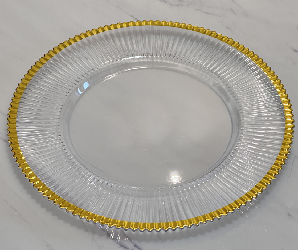 Food Grade Reusable Plastic Dinner Plate Unbreakable Tableware ALM-S100153