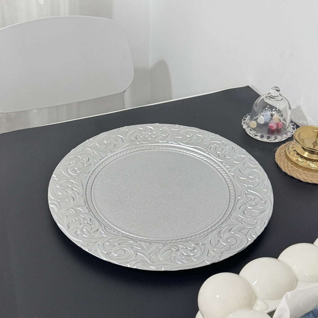 Food Grade Reusable Plastic Dinner Plate Unbreakable Tableware ALM-S100140