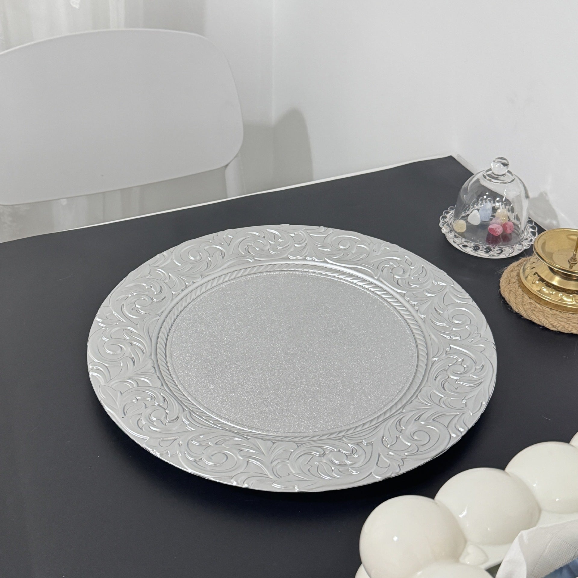 Food Grade Reusable Plastic Dinner Plate Unbreakable Tableware ALM-S100140