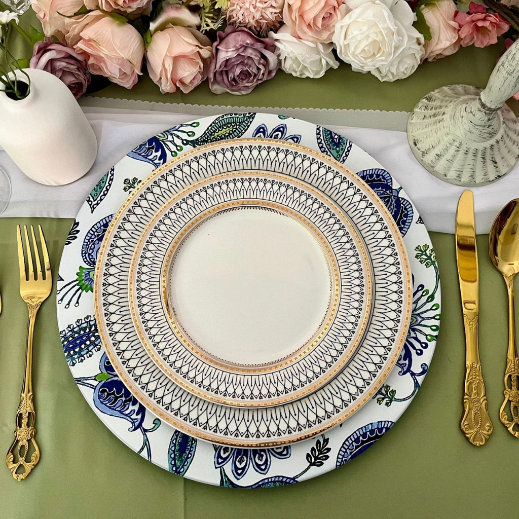 Food Grade Reusable Plastic Dinner Plate Unbreakable Tableware ALM-S100173