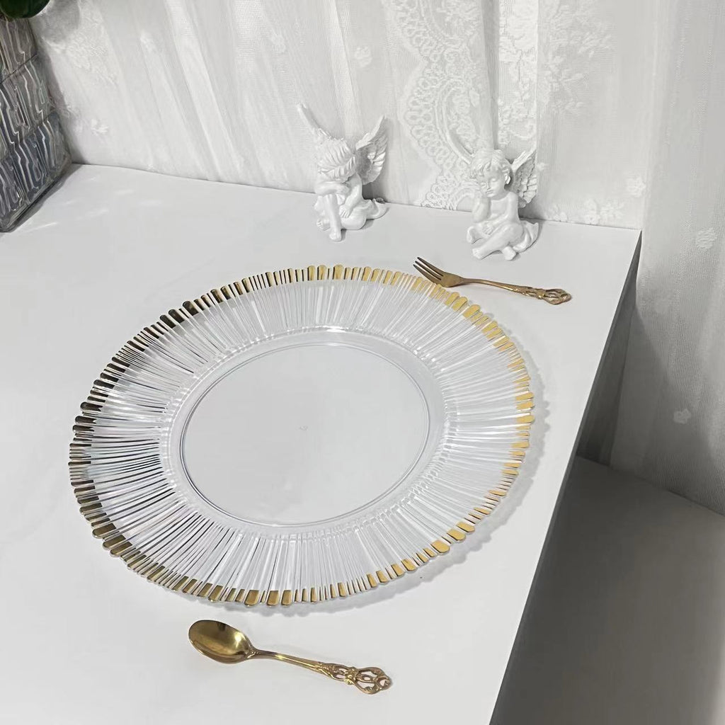 Food Grade Reusable Plastic Dinner Plate Unbreakable Tableware ALM-S100155